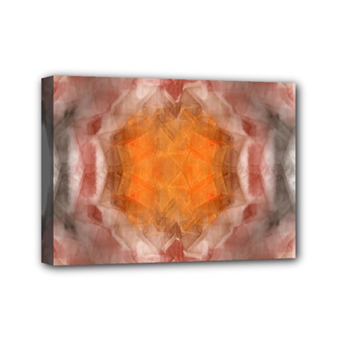 Seamless Background Fractal Mini Canvas 7  X 5  (framed) by hlehnerer