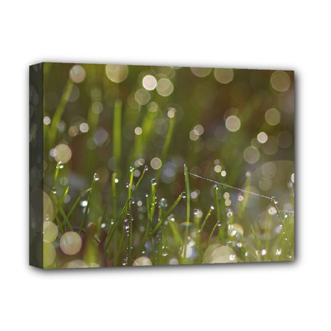 Waterdrops Deluxe Canvas 16  X 12  (framed)  by Siebenhuehner