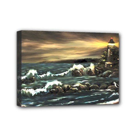  bridget s Lighthouse   By Ave Hurley Of Artrevu   Mini Canvas 7  X 5  (stretched) by ArtRave2