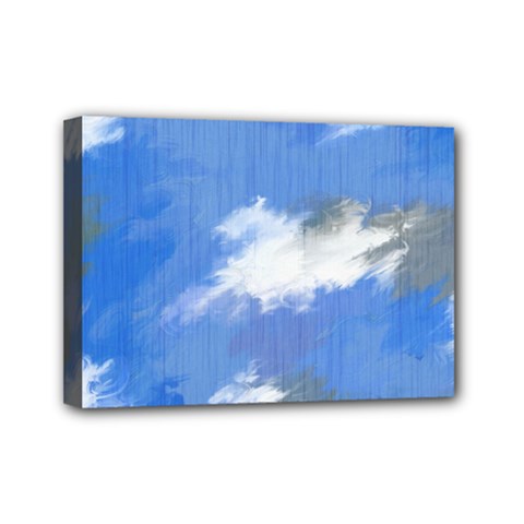 Abstract Clouds Mini Canvas 7  X 5  (framed) by StuffOrSomething