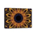 Yellow Purple Lotus Mandala Mini Canvas 7  x 5  (Framed) View1