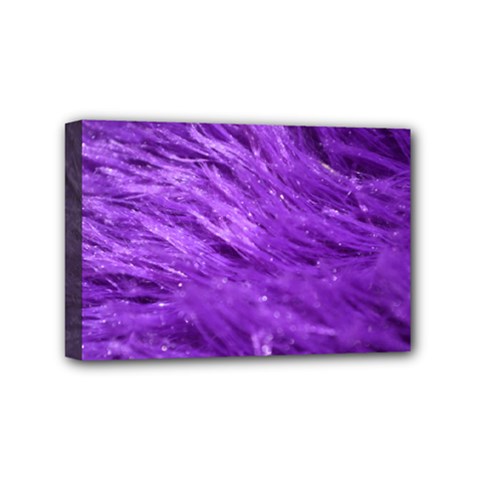 Purple Tresses Mini Canvas 6  X 4  (framed) by FunWithFibro