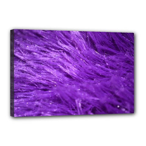 Purple Tresses Canvas 18  X 12  (framed) by FunWithFibro