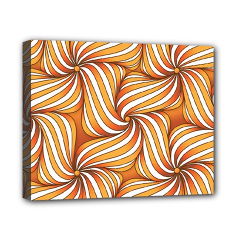 Sunny Organic Pinwheel Canvas 10  X 8  (framed) by Zandiepants