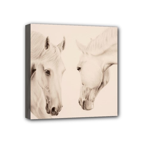 Tender Approach  Mini Canvas 4  X 4  (framed) by TonyaButcher