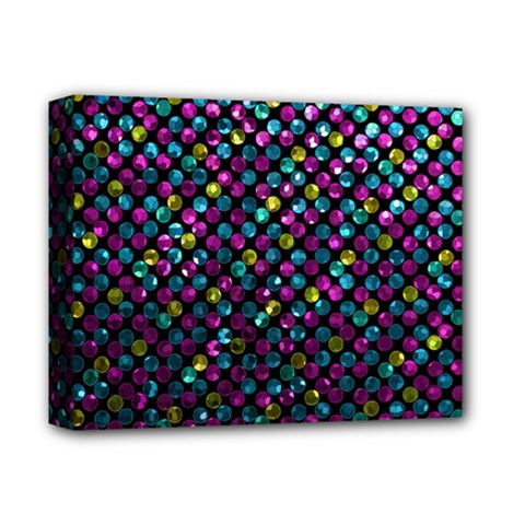 Polka Dot Sparkley Jewels 2 Deluxe Canvas 14  X 11  (framed) by MedusArt