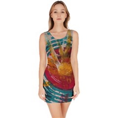 Abstract Ripples Bodycon Dress by StuffOrSomething