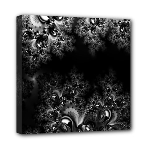 Midnight Frost Fractal Mini Canvas 8  X 8  (framed) by Artist4God