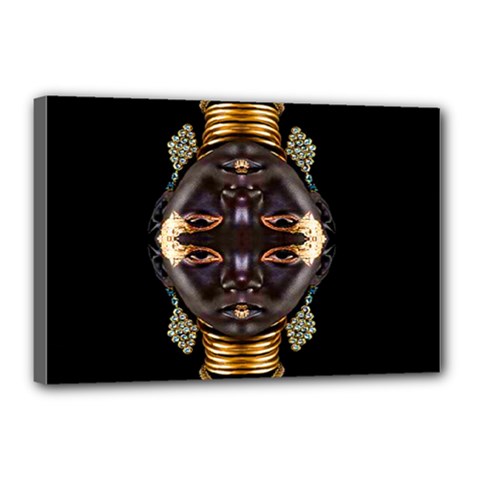 African Goddess Canvas 18  X 12  (framed) by icarusismartdesigns