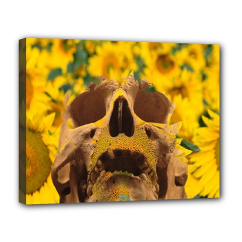 Sunflowers Canvas 14  X 11  (framed) by icarusismartdesigns