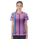 Waves pattern Women s Full All Over Print Sport T-shirt View1