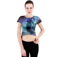 Crew Neck Crop Top by icarusismartdesigns