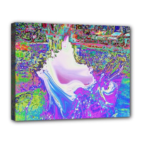 Splash1 Canvas 14  X 11  (framed) by icarusismartdesigns