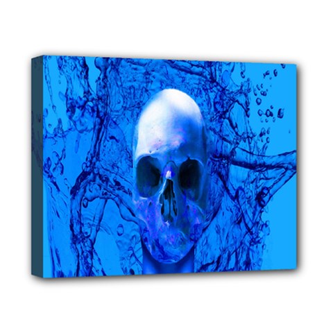 Alien Blue Canvas 10  X 8  (framed) by icarusismartdesigns