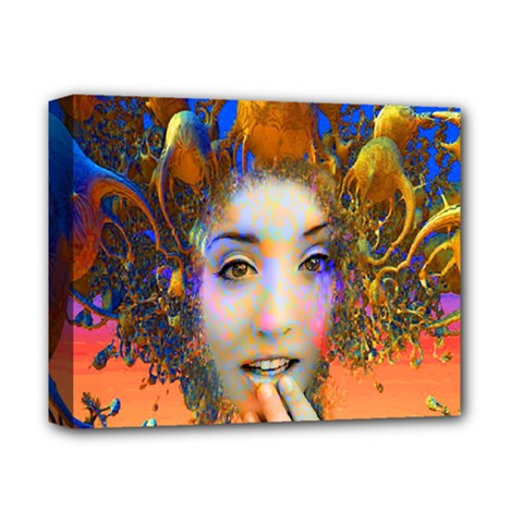 Organic Medusa Deluxe Canvas 14  X 11  (framed) by icarusismartdesigns