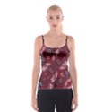 Burgundy Blues All Over Print Spaghetti Strap Top View1