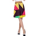 Shapes in retro colors 2 A-Line Skirt View1