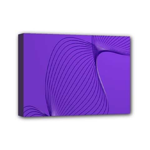 Twisted Purple Pain Signals Mini Canvas 7  X 5  (framed) by FunWithFibro