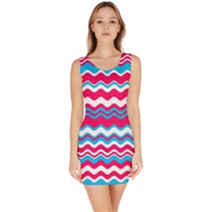 Waves Pattern Bodycon Dress by LalyLauraFLM