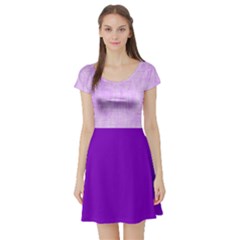 Hidden Pain In Purple Short Sleeve Skater Dress by FunWithFibro