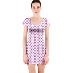 Cute Pretty Elegant Pattern Short Sleeve Bodycon Dress by GardenOfOphir