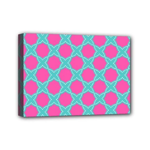 Cute Pretty Elegant Pattern Mini Canvas 7  X 5  (framed) by GardenOfOphir