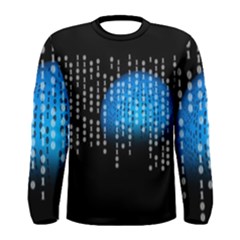 Binary Rain Long Sleeve T-shirt (men) by StuffOrSomething