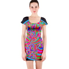 Magical Trance Short Sleeve Bodycon Dress by icarusismartdesigns