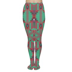 Green Tribal Star Tights by LalyLauraFLM