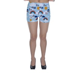 Be Happy Repeat Skinny Shorts by Kathrinlegg