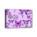 Purple Awareness Butterflies Mini Canvas 6  x 4  (Framed) View1