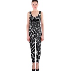 Black&white Leopard Print  Onepiece Catsuit by OCDesignss