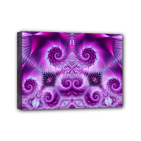 Purple Ecstasy Fractal Mini Canvas 7  X 5  (stretched) by KirstenStar