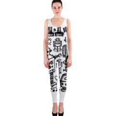 Robot Crowd Onepiece Catsuit by ArtistRoseanneJones