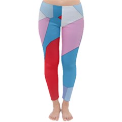 Colorful Pastel Shapes Winter Leggings by LalyLauraFLM