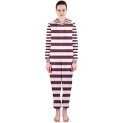 Marsala Stripes Hooded Jumpsuit (ladies) by ElenaIndolfiStyle