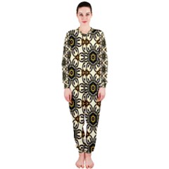 Faux Animal Print Pattern Onepiece Jumpsuit (ladies)  by GardenOfOphir