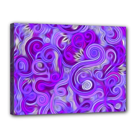 Lavender Swirls Canvas 16  X 12  by KirstenStar