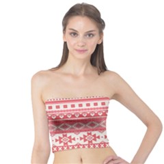 Fancy Tribal Borders Pink Women s Tube Tops by ImpressiveMoments