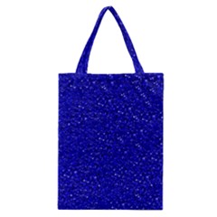 Sparkling Glitter Inky Blue Classic Tote Bags by ImpressiveMoments