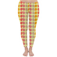 Colorful Leaf Pattern Winter Leggings by GardenOfOphir