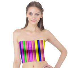 Hot Stripes Rainbow Women s Tube Tops by ImpressiveMoments