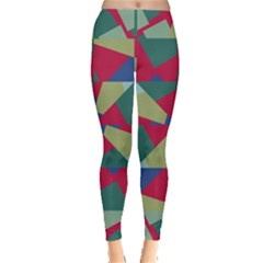 Shapes In Squares Pattern Leggings by LalyLauraFLM