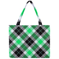 Smart Plaid Green Tiny Tote Bags by ImpressiveMoments