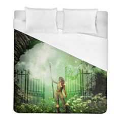 The Gate In The Magical World Duvet Cover Single Side (twin Size) by FantasyWorld7