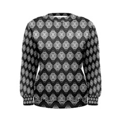 Abstract Knot Geometric Tile Pattern Women s Sweatshirts by GardenOfOphir