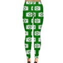 Modern Chic Vector Camera Illustration Pattern Women s Leggings View2