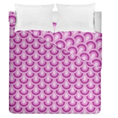 Awesome Retro Pattern Lilac Duvet Cover (full/queen Size) by ImpressiveMoments