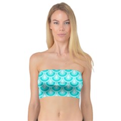 Awesome Retro Pattern Turquoise Women s Bandeau Tops by ImpressiveMoments