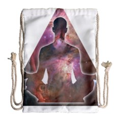 Deep Meditation #2 Drawstring Bag (large) by Lab80